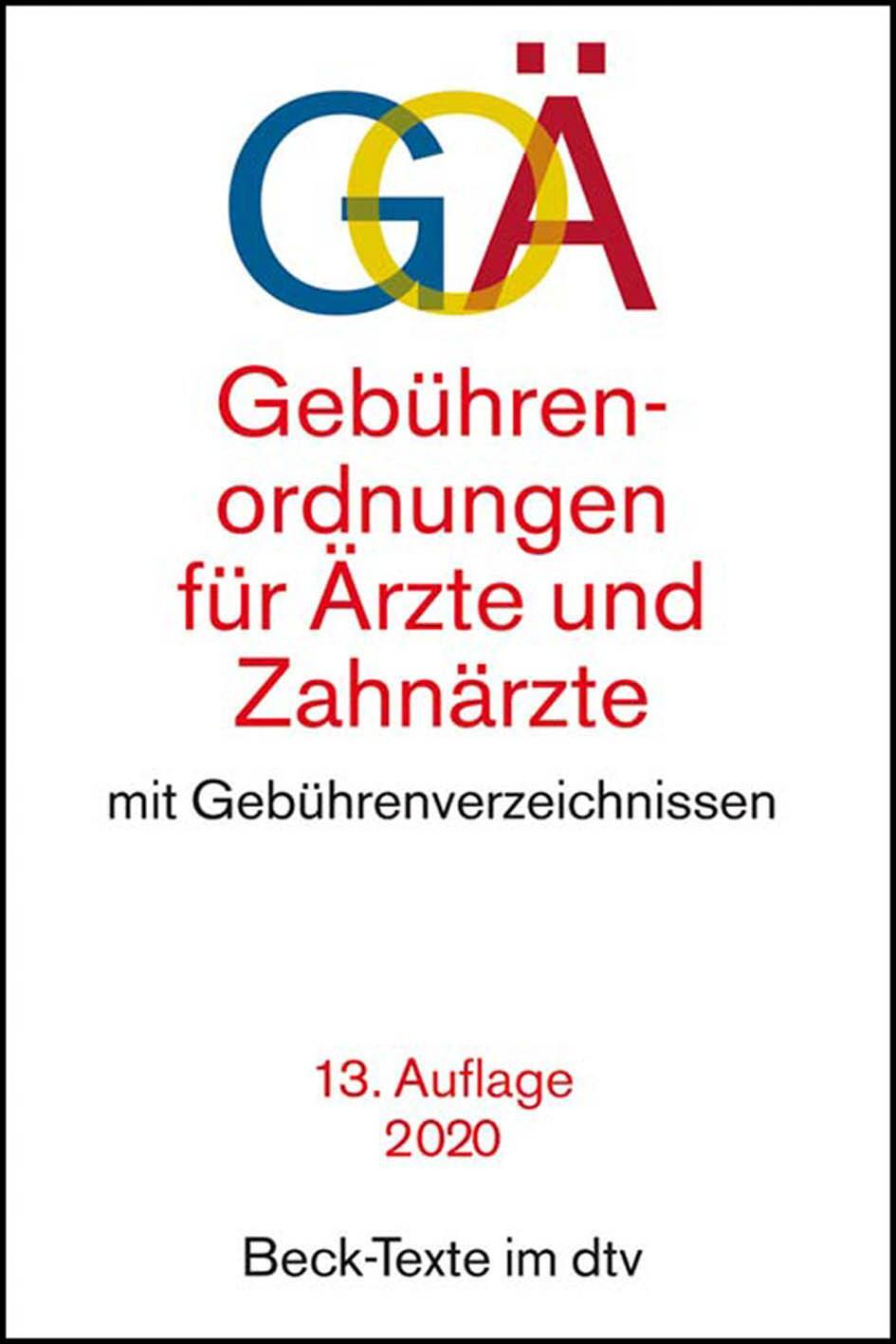 Cover: 9783423530255 | Gebührenordnungen für Ärzte und Zahnärzte | Taschenbuch | 416 S.