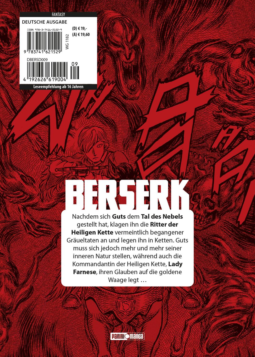 Rückseite: 9783741621529 | Berserk: Ultimative Edition | Bd. 9 | Kentaro Miura | Taschenbuch