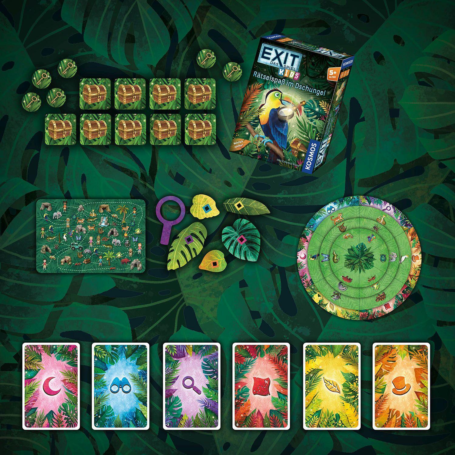 Bild: 4002051683375 | EXIT® - Das Spiel Kids: Rätselspaß im Dschungel | Inka Brand (u. a.)