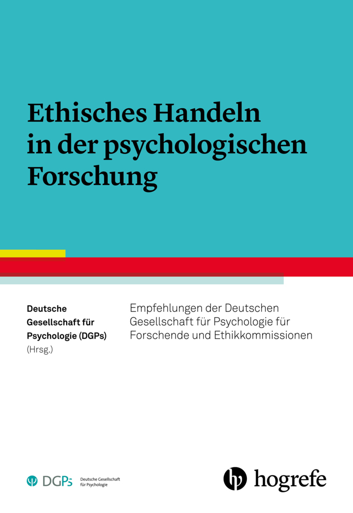 Cover: 9783801728021 | Ethisches Handeln in der psychologischen Forschung | Psychologie