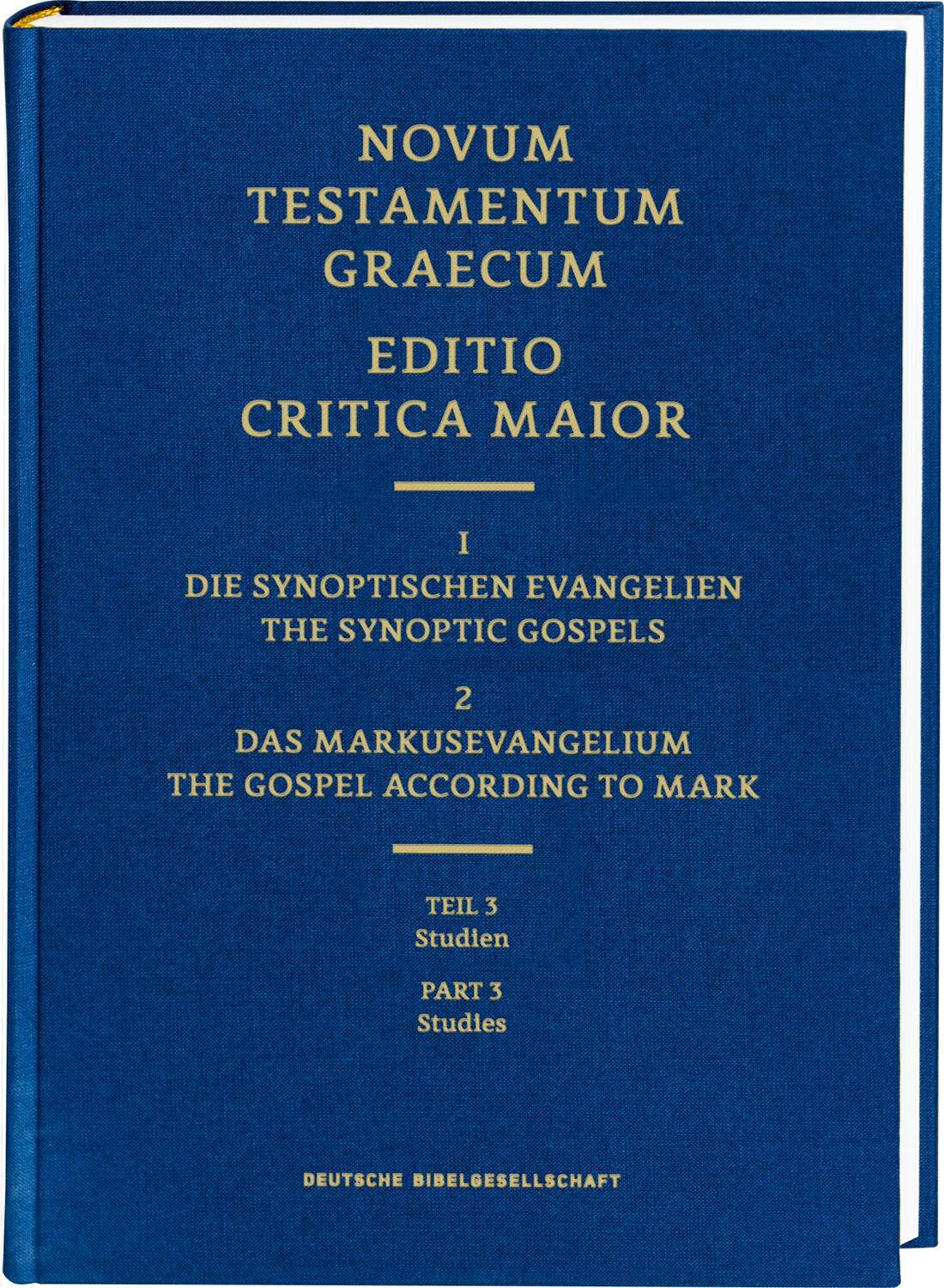 Cover: 9783438056177 | ECM I/2.3. Markusevangelium. Studien | Textforschung | Buch | 258 S.