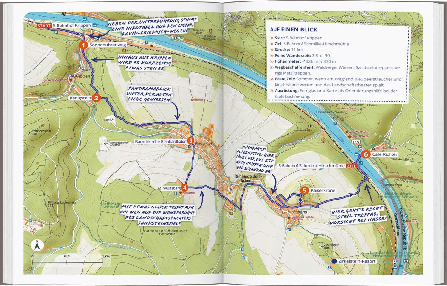 Bild: 9783616032689 | DuMont Wanderzeit in der Sächsischen Schweiz | Jenny Menzel | Buch