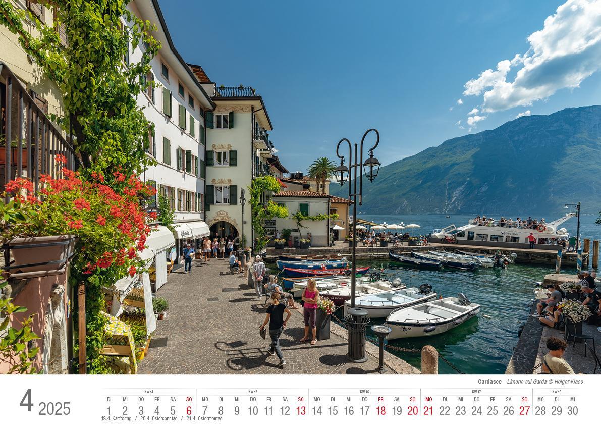 Bild: 9783965352223 | Gardasee 2025 Bildkalender A3 cm quer, spiralgebunden | Holger Klaes