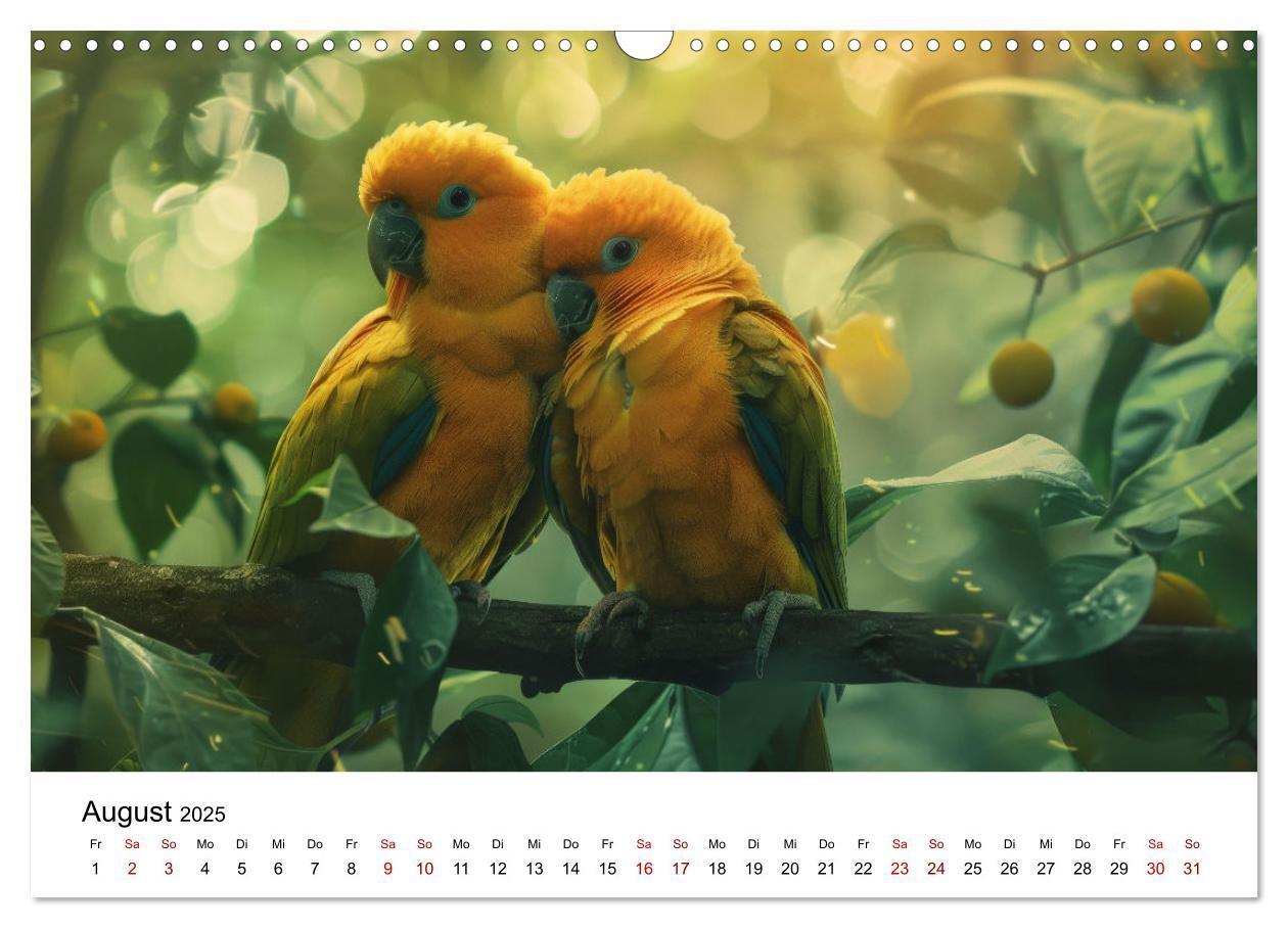 Bild: 9783383795084 | Papageien - Farbenfrohe Paradiesvögel (Wandkalender 2025 DIN A3...