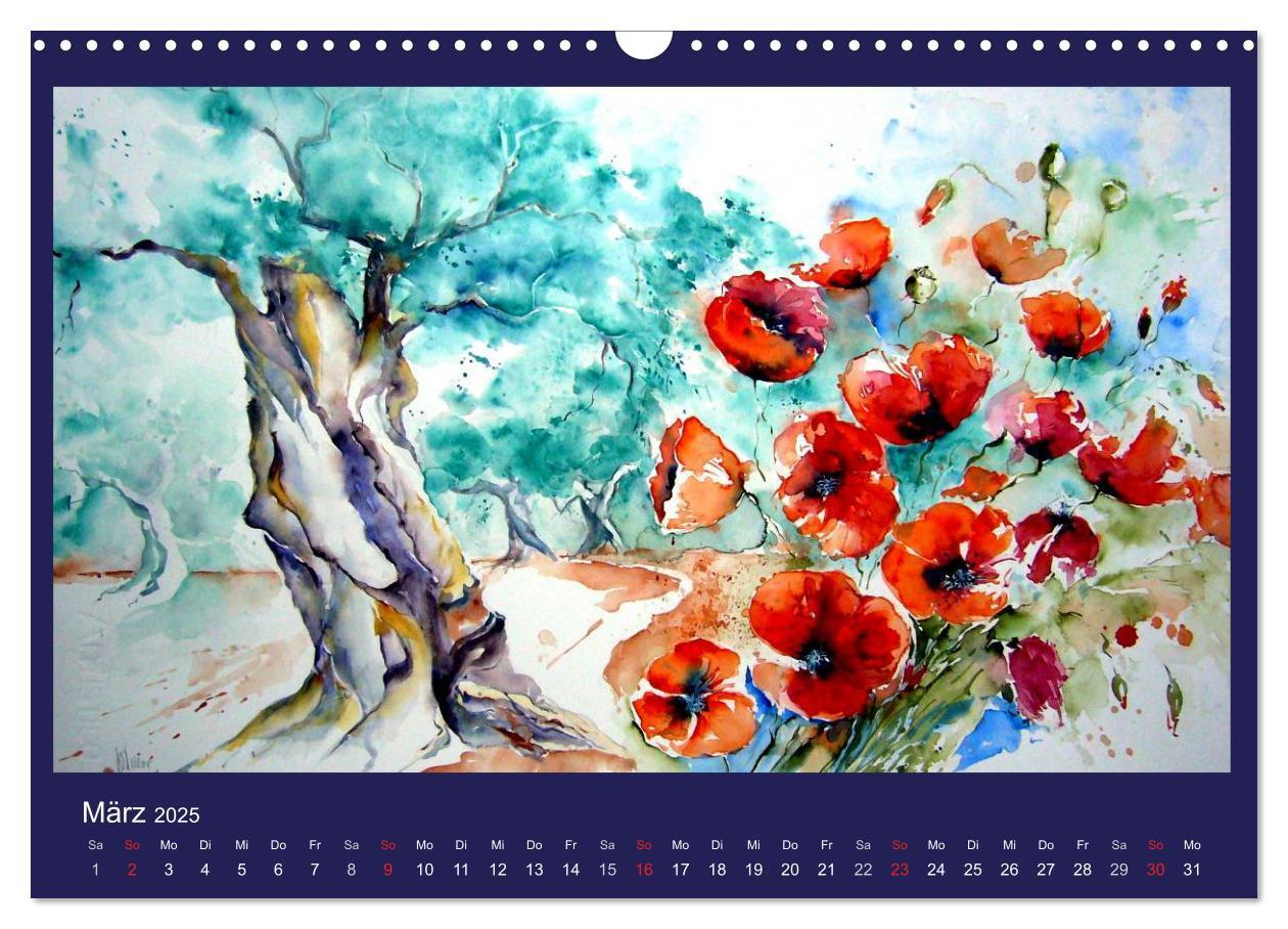 Bild: 9783435818570 | Mallorca Aquarelle (Wandkalender 2025 DIN A3 quer), CALVENDO...