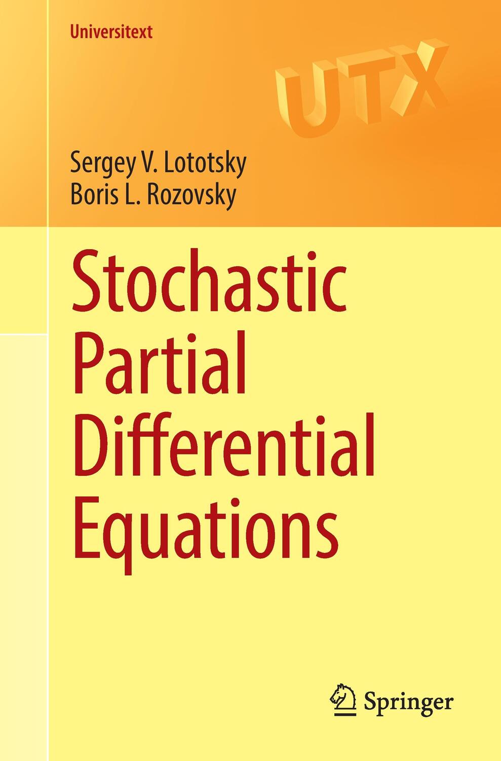 Cover: 9783319586458 | Stochastic Partial Differential Equations | Boris L. Rozovsky (u. a.)