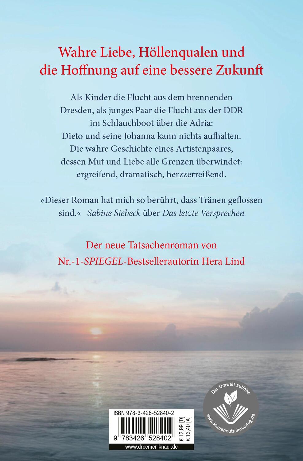 Rückseite: 9783426528402 | Mit dem Mut zur Liebe | Hera Lind | Taschenbuch | 496 S. | Deutsch
