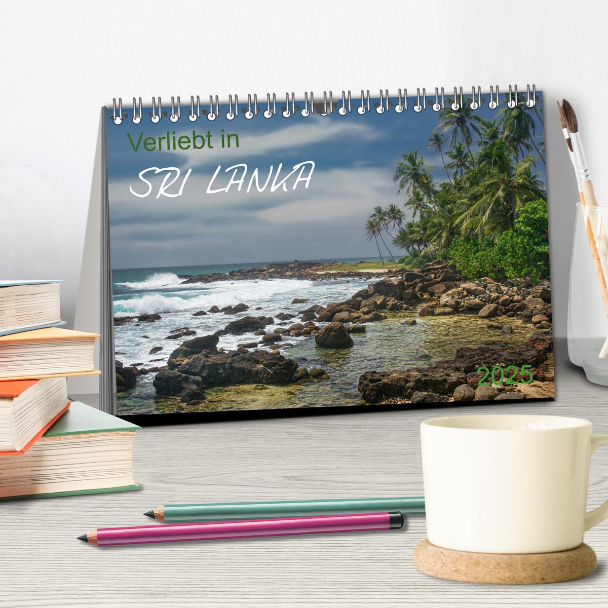 Bild: 9783457230794 | Verliebt in Sri Lanka (Tischkalender 2025 DIN A5 quer), CALVENDO...