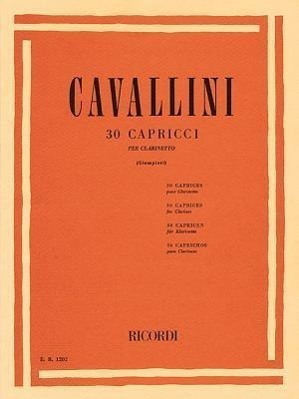 Cover: 9781480304819 | 30 Capriccios: Clarinet Solo | Alamiro Giampieri | Taschenbuch | 1987