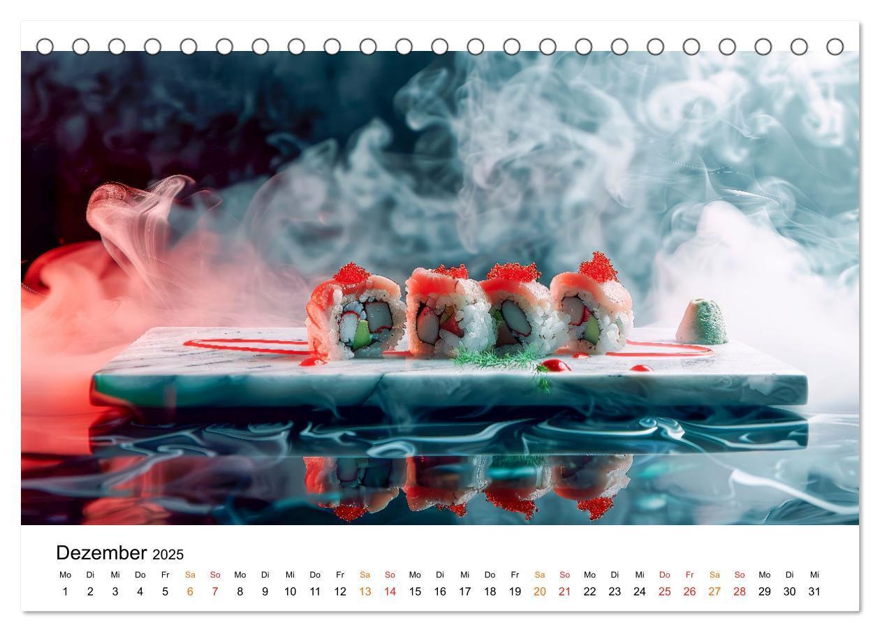 Bild: 9783457129340 | Sushi für Gourmets (Tischkalender 2025 DIN A5 quer), CALVENDO...