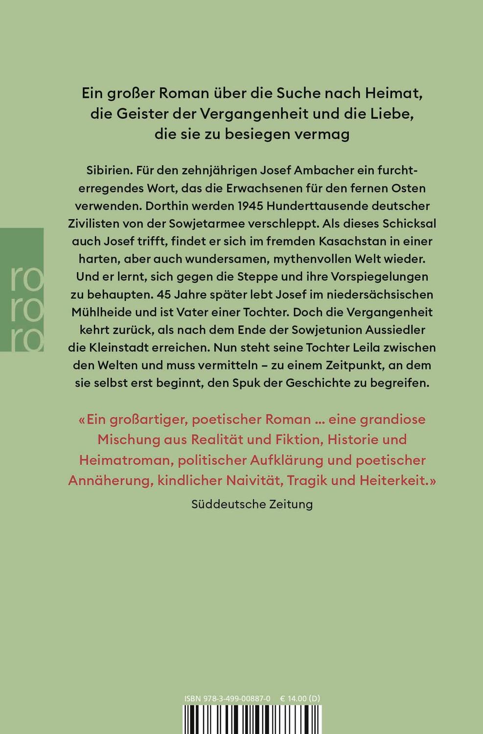 Rückseite: 9783499008870 | Sibir | 'Ein großartiger, poetischer Roman.' (Süddeutsche Zeitung)