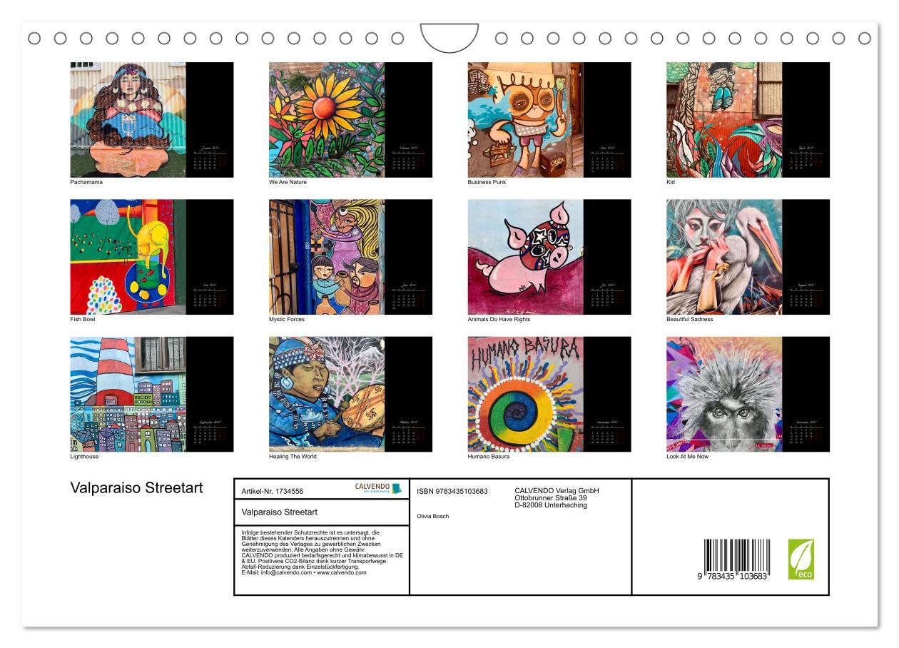 Bild: 9783435103683 | Valparaiso Streetart (Wandkalender 2025 DIN A4 quer), CALVENDO...