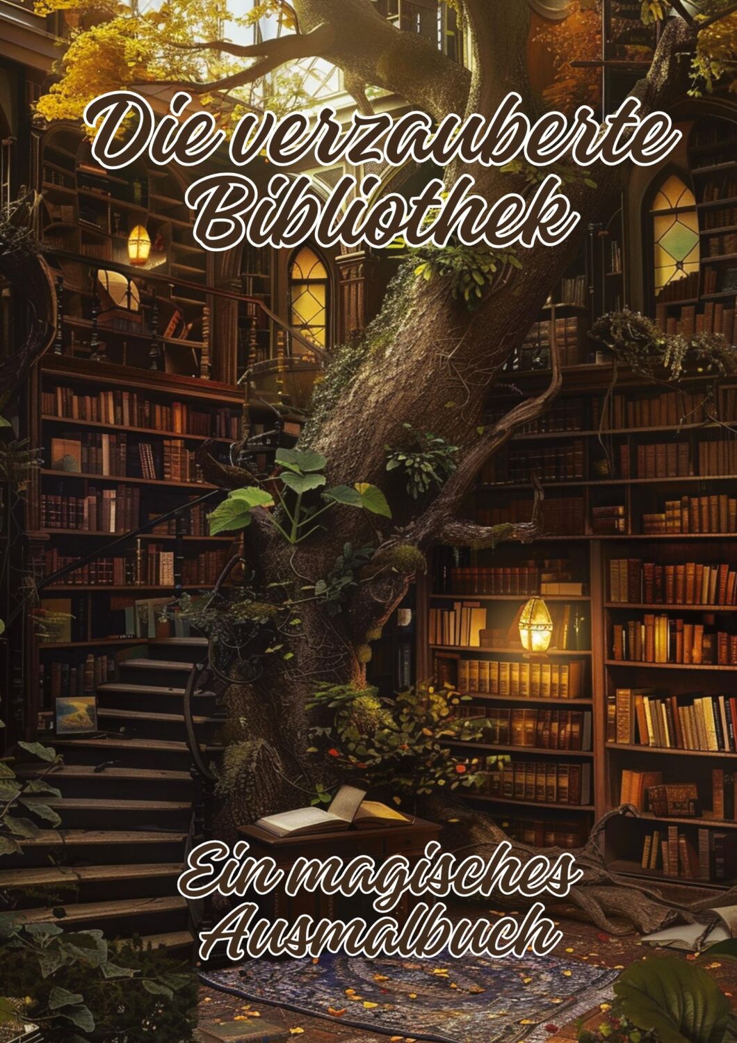 Cover: 9783384221605 | Die verzauberte Bibliothek | Ein magisches Ausmalbuch | Ela Artjoy