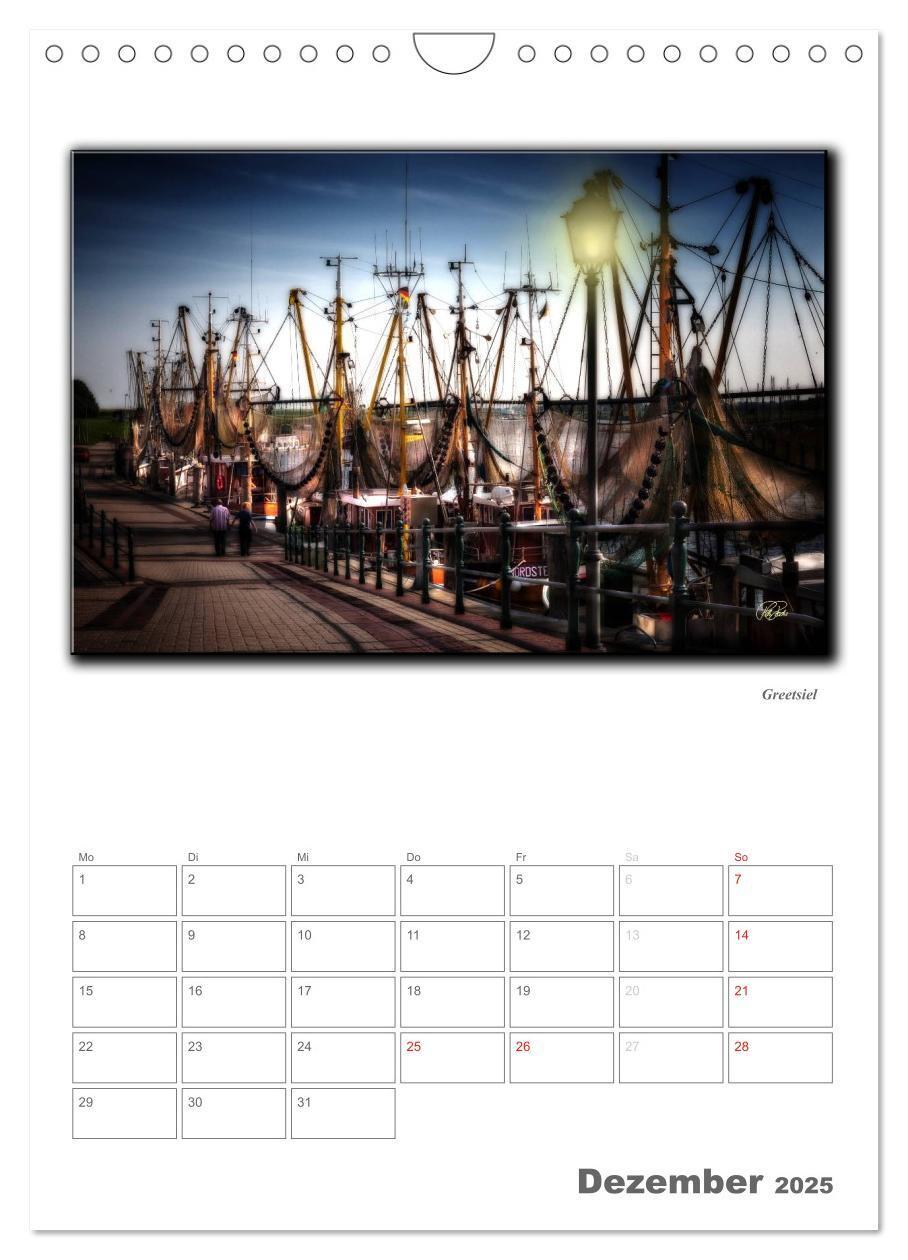 Bild: 9783457059104 | Ostfriesland - die bezaubernden alten Häfen / Planer (Wandkalender...