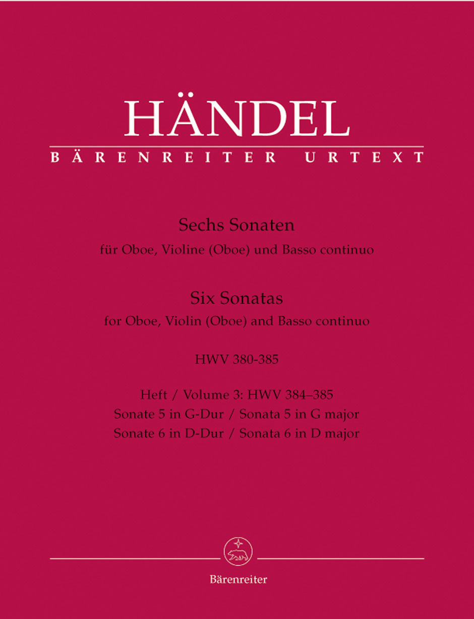 Cover: 9790006506132 | Sonaten(6) 3 | Georg Friedrich Händel | Buch | Bärenreiter Verlag