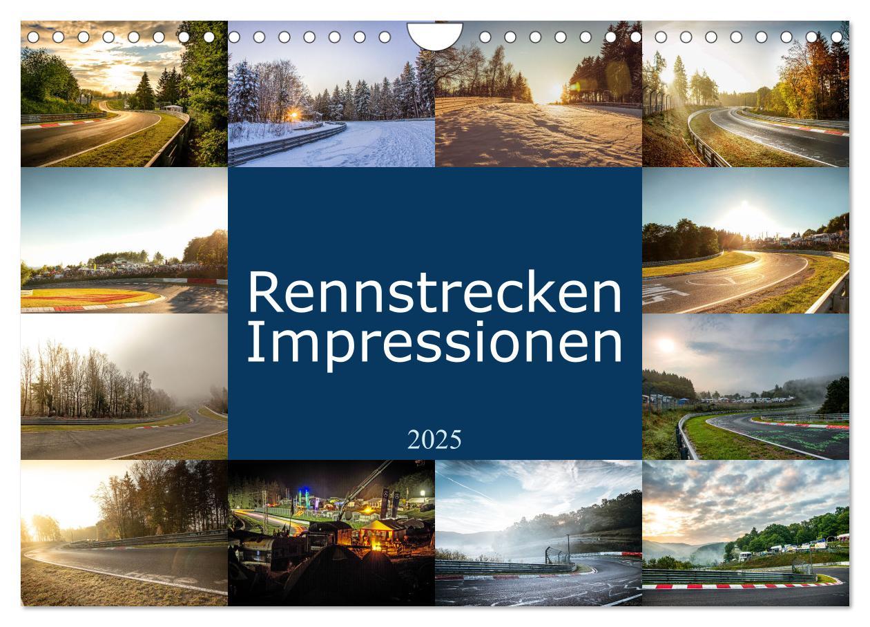 Cover: 9783457071809 | Rennstrecken Impressionen (Wandkalender 2025 DIN A4 quer), CALVENDO...