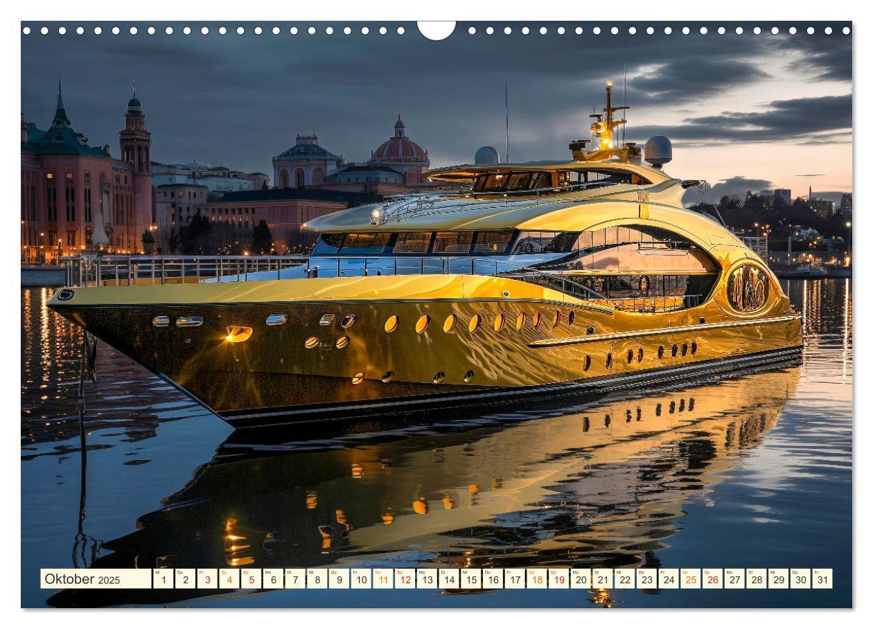 Bild: 9783383885969 | Mega Yachten Fantasien (Wandkalender 2025 DIN A3 quer), CALVENDO...