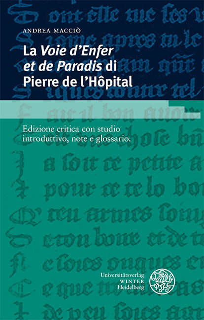 Cover: 9783825395421 | La 'Voie d'Enfer et de Paradis' di Pierre de l'Hôpital | Andrea Macciò