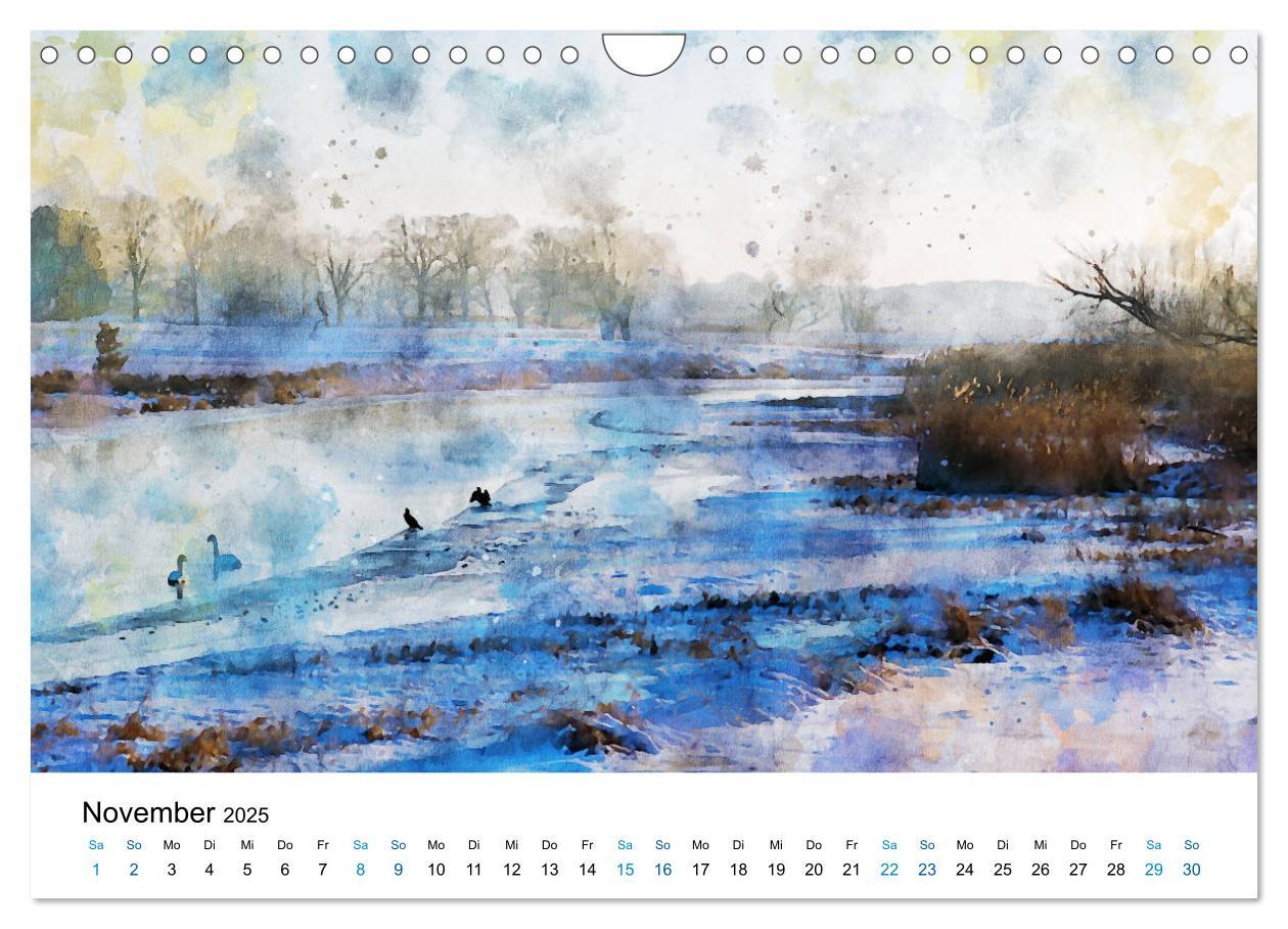 Bild: 9783435143474 | Havelland in Aquarell (Wandkalender 2025 DIN A4 quer), CALVENDO...