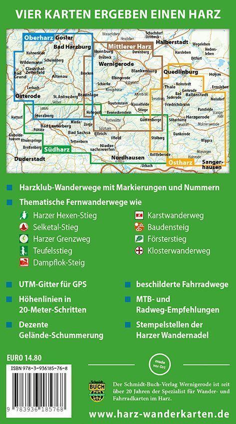Bild: 9783936185768 | Der Harz in 4 Teilen | Harzklub e. V. | Taschenbuch | SET | Deutsch