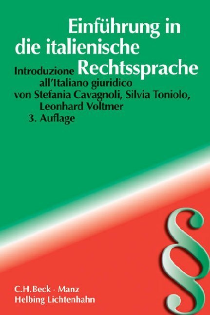 Cover: 9783406641275 | Einführung in die italienische Rechtssprache. Introduzione all'...