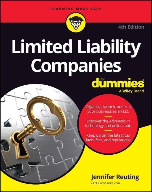 Cover: 9781394183333 | Limited Liability Companies For Dummies | Jennifer Reuting | Buch