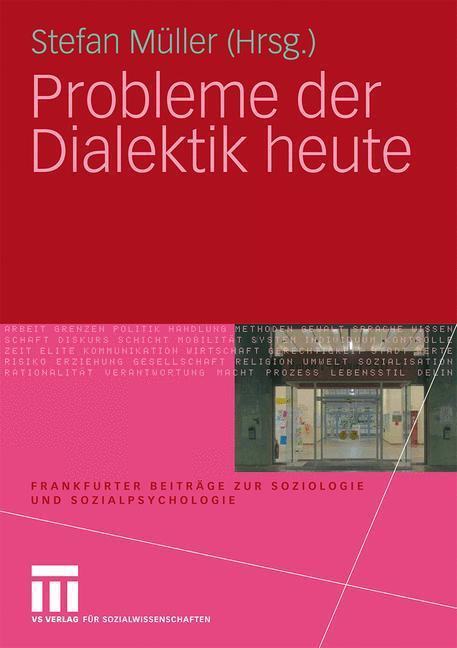 Cover: 9783531170626 | Probleme der Dialektik heute | Stefan Müller | Taschenbuch | Paperback