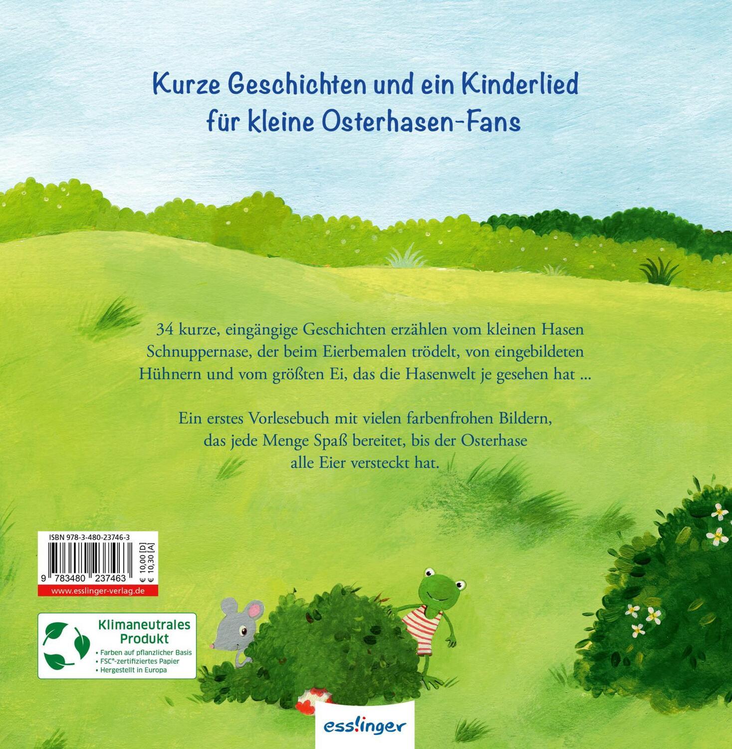 Rückseite: 9783480237463 | Der kleine Hase Schnuppernase | Christa Kempter (u. a.) | Buch | 80 S.