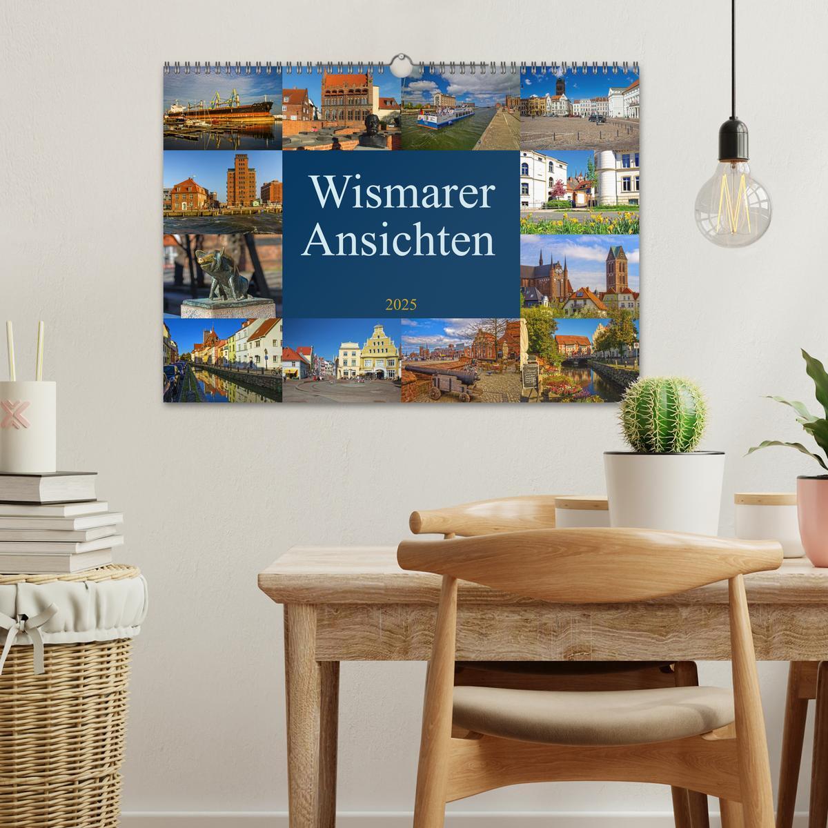 Bild: 9783435619061 | Wismarer Ansichten 2025 (Wandkalender 2025 DIN A3 quer), CALVENDO...