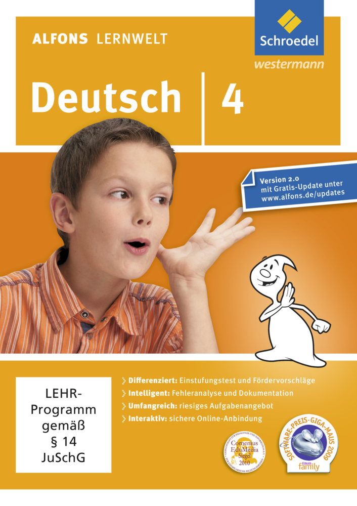 Cover: 9783507602748 | Alfons Lernwelt Lernsoftware Deutsch - aktuelle Ausgabe, DVD-ROM
