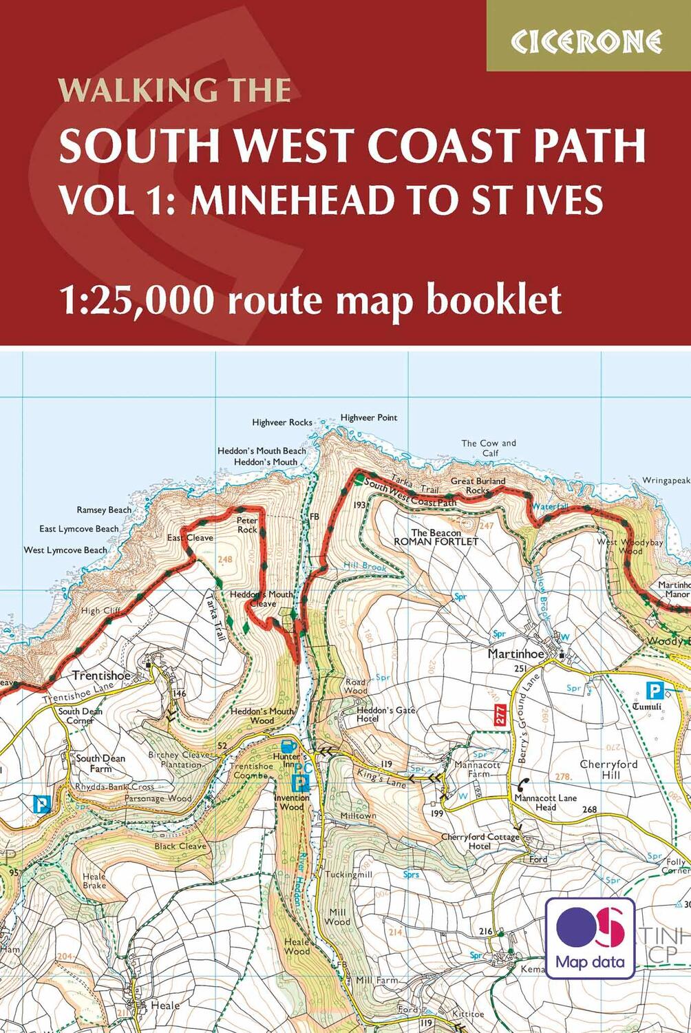 Cover: 9781852849368 | South West Coast Path Map Booklet - Vol 1: Minehead to St Ives | Buch