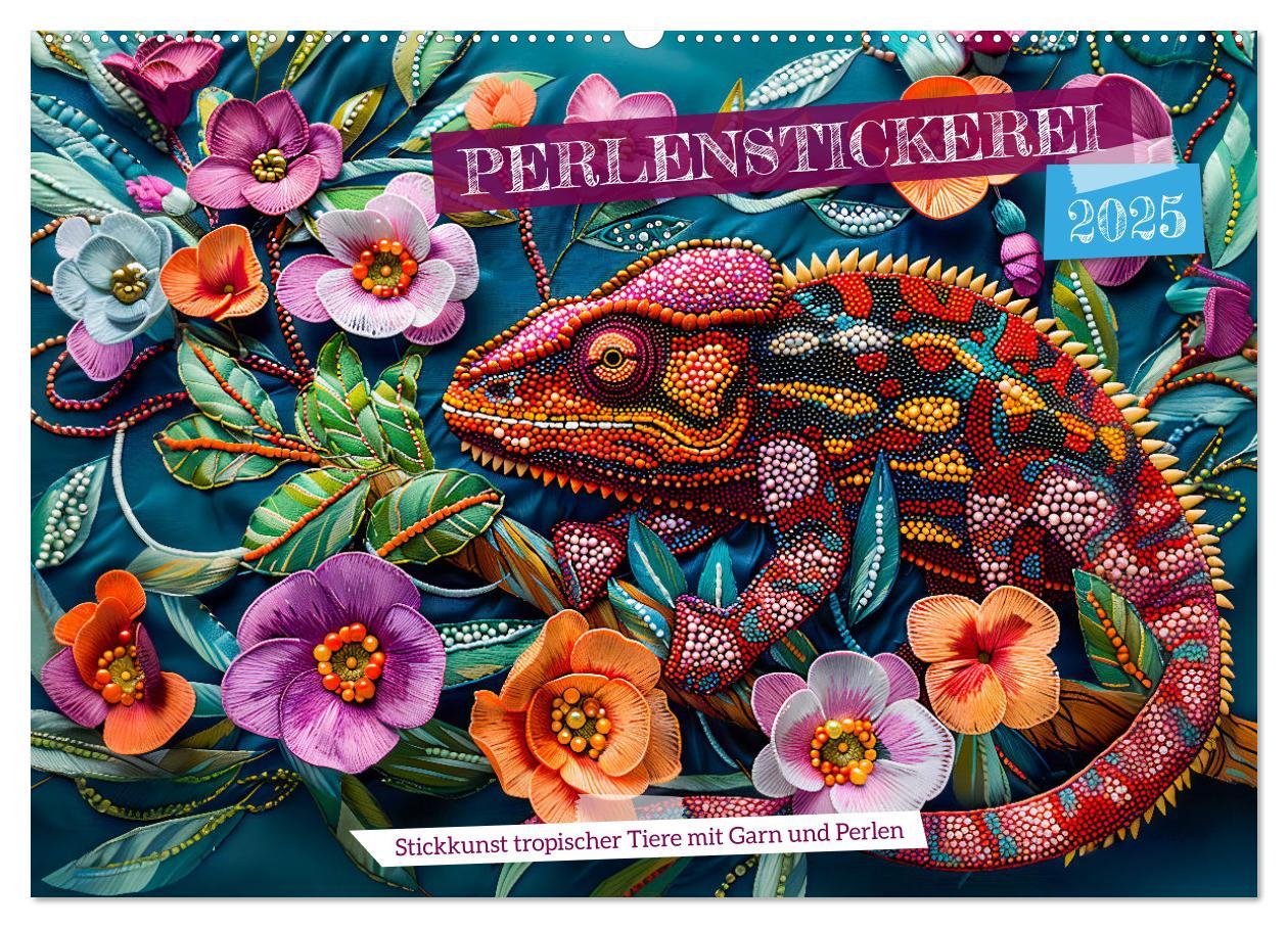 Cover: 9783383796043 | Perlenstickerei - Stickkunst tropischer Tiere mit Garn und Perlen...