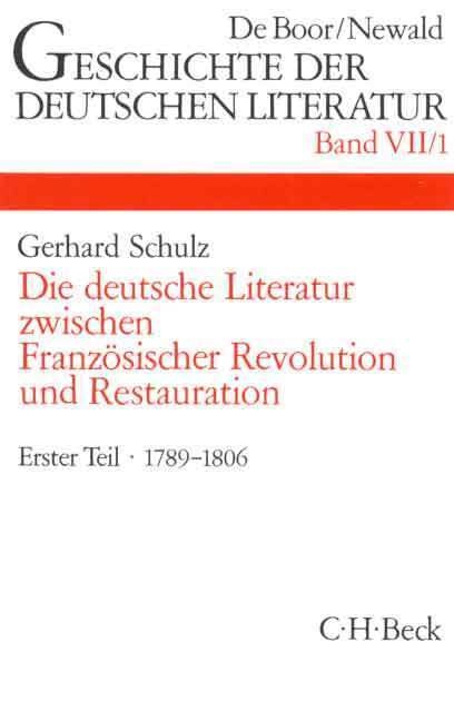Cover: 9783406467004 | Geschichte der deutschen Literatur Bd. 7/1: Das Zeitalter der...