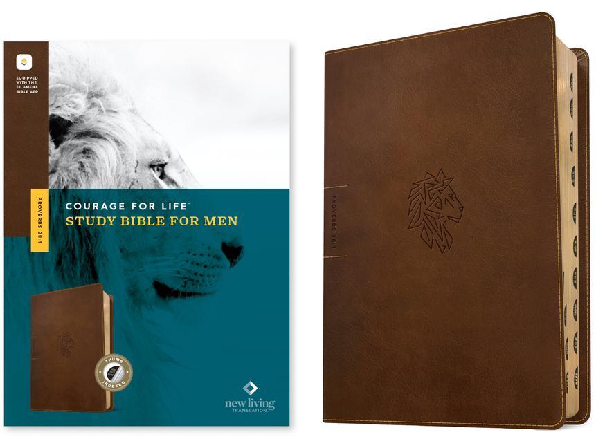 Cover: 9781496475572 | NLT Courage for Life Study Bible for Men, Filament Enabled...