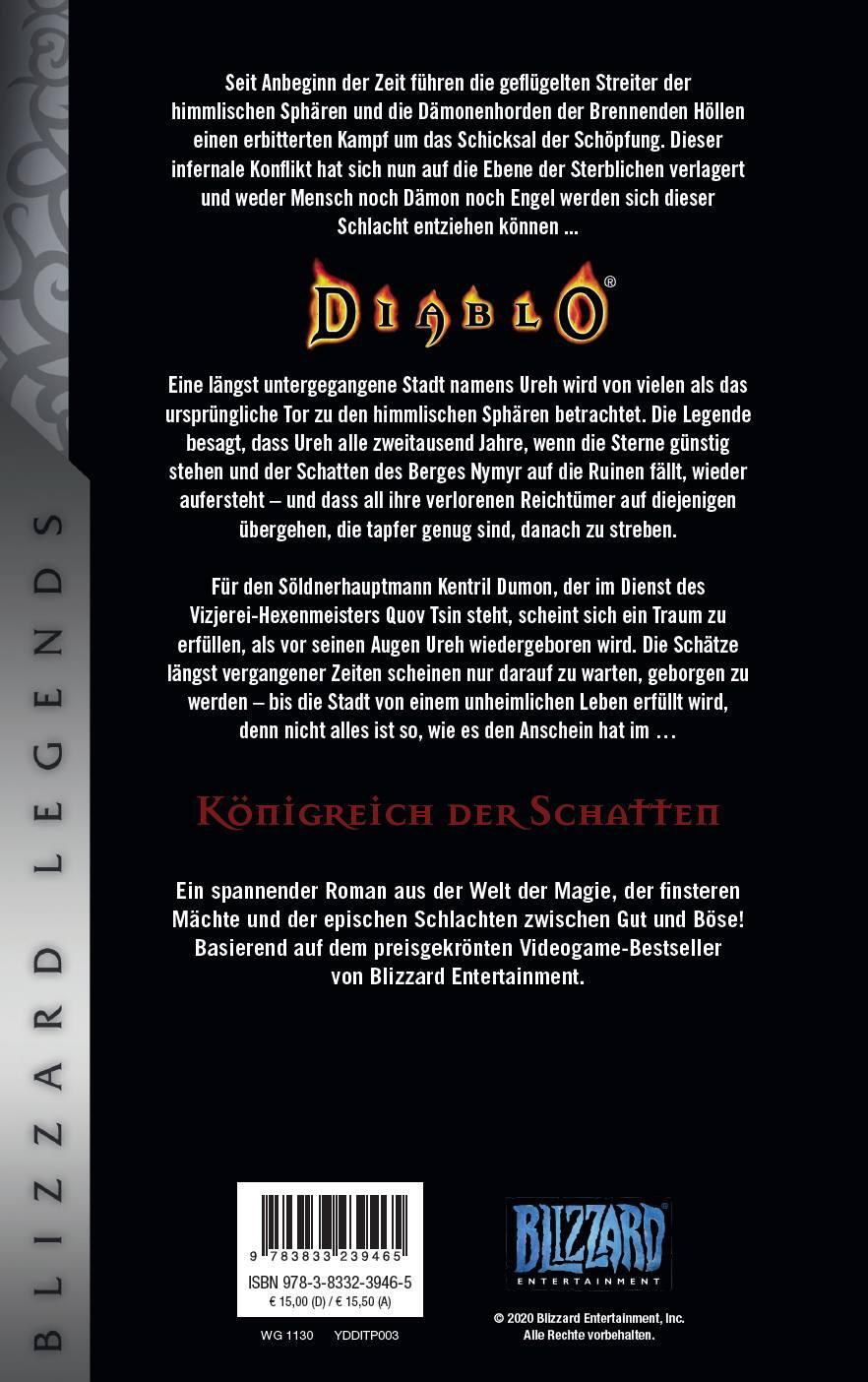 Rückseite: 9783833239465 | Diablo: Das Königreich der Schatten | Blizzard Legends | Knaak | Buch