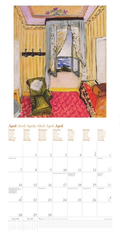 Bild: 4002725994011 | Henri Matisse 2025 - Wand-Kalender - Broschüren-Kalender - 30x30 -...