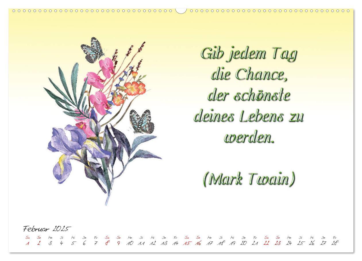 Bild: 9783435397990 | 12 unterhaltsame Zitate für ein schönes Jahr (Wandkalender 2025 DIN...