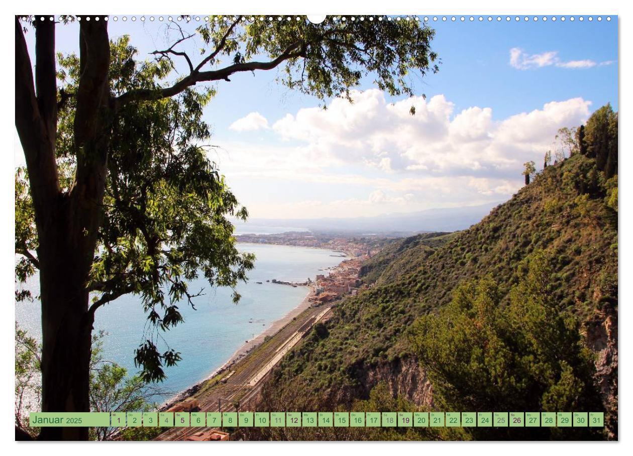 Bild: 9783435586196 | Taormina, die Stadt mit Blick auf den Ätna (Wandkalender 2025 DIN...