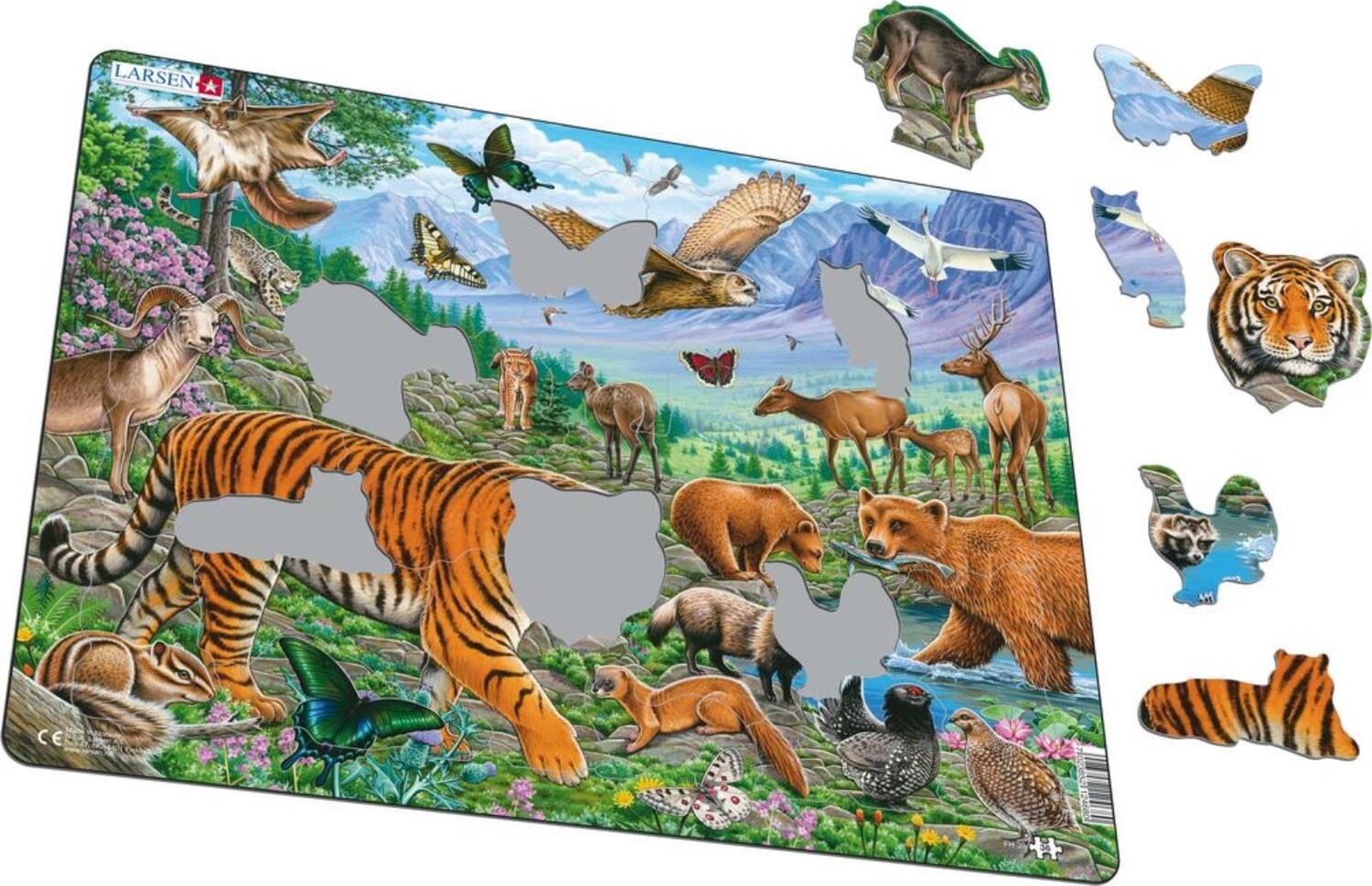 Cover: 7023852124680 | Puzzle - Amur-Tiger im sibirischen Sommer | Puzzle | 2019 | Larsen