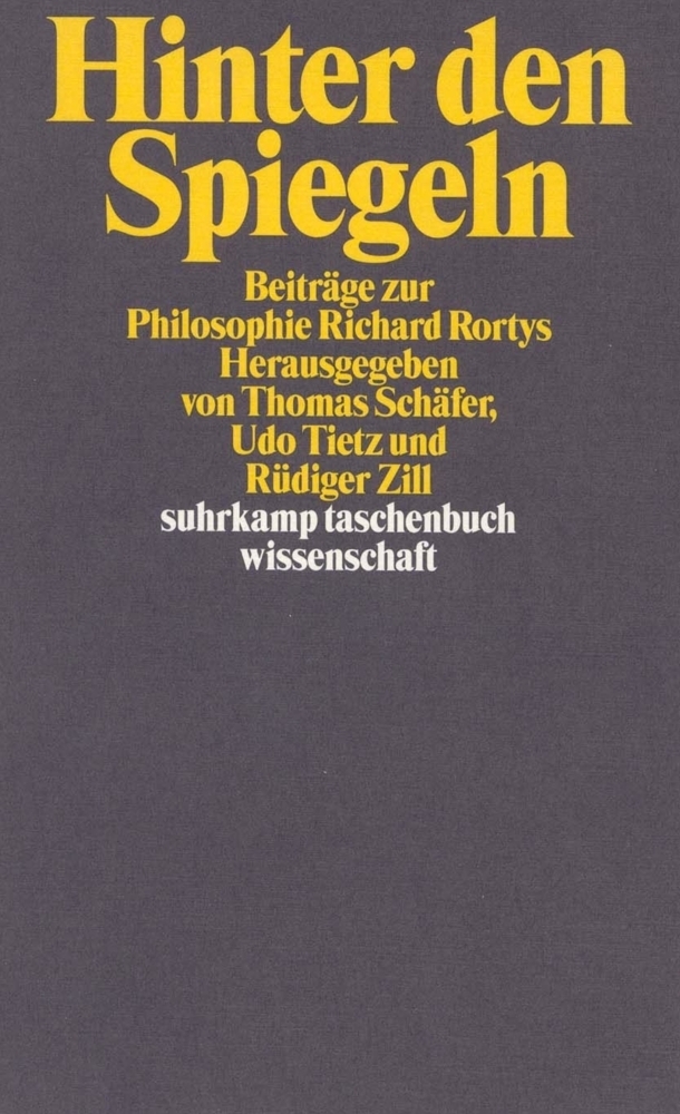 Cover: 9783518291221 | Hinter den Spiegeln | Udo Tietz (u. a.) | Taschenbuch | Suhrkamp