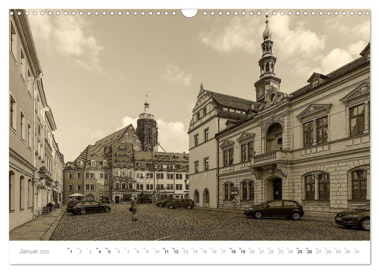 Bild: 9783435244423 | Nostalgiekalender Pirna (Wandkalender 2025 DIN A3 quer), CALVENDO...