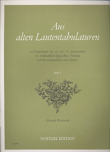 Cover: 9790204535101 | Aus Alten Lautentabulaturen 1 | Wensiecki | Buch | EAN 9790204535101