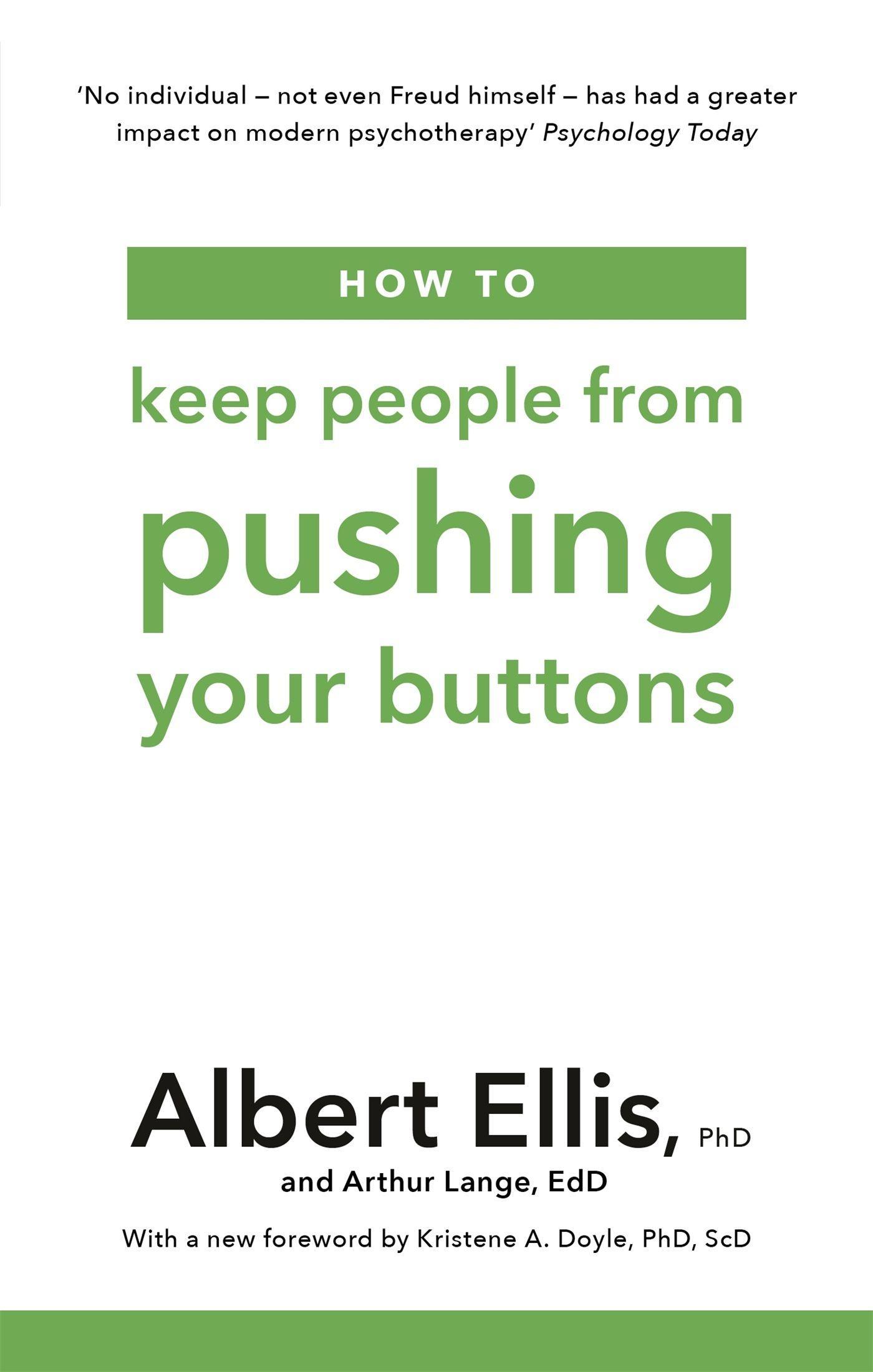 Cover: 9781472142825 | How to Keep People From Pushing Your Buttons | Albert Ellis (u. a.)