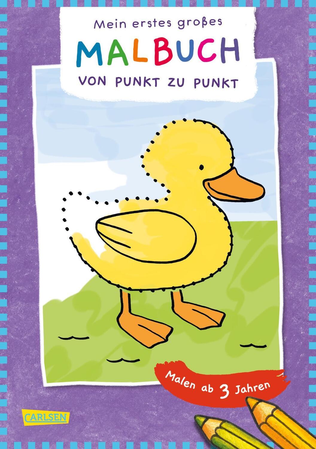 Cover: 9783551190819 | Ausmalbilder für Kita-Kinder: Mein erstes großes Malbuch: Punkt zu...