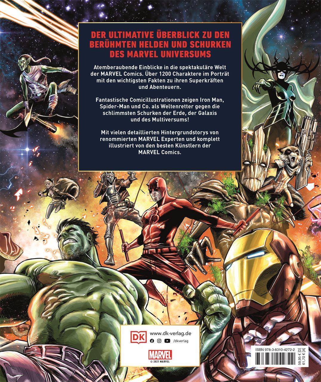 Rückseite: 9783831042722 | Marvel Enzyklopädie | Mit einer Einführung von Stan Lee | Buch | 2021