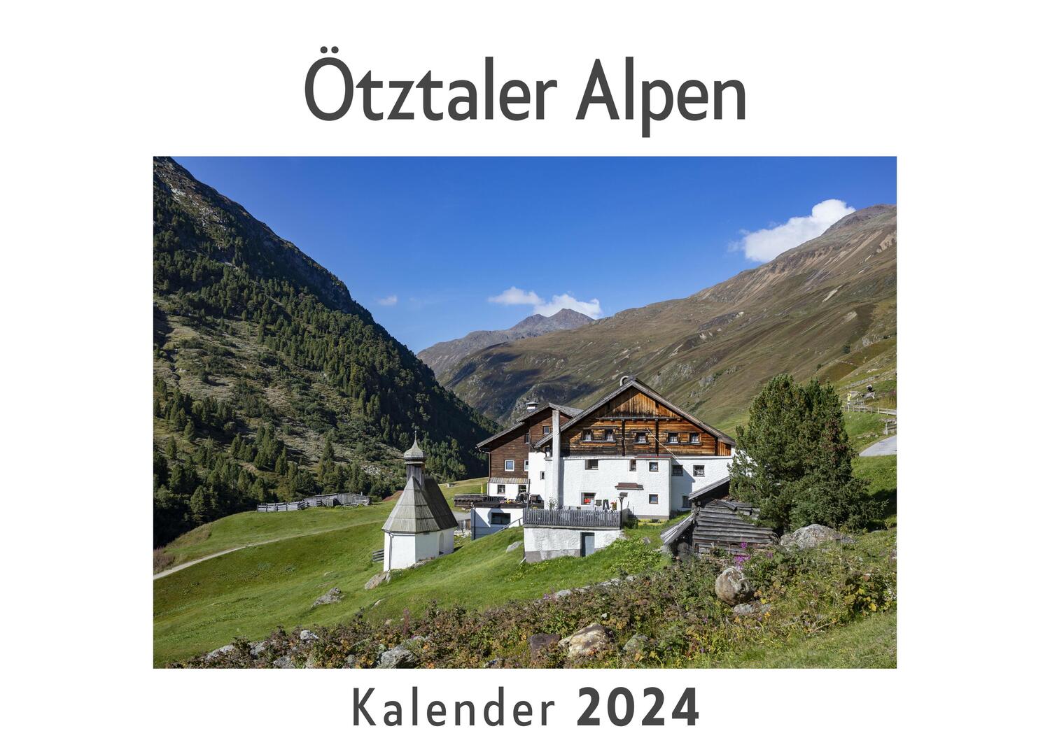 Cover: 9783750556102 | Ötztaler Alpen (Wandkalender 2024, Kalender DIN A4 quer,...