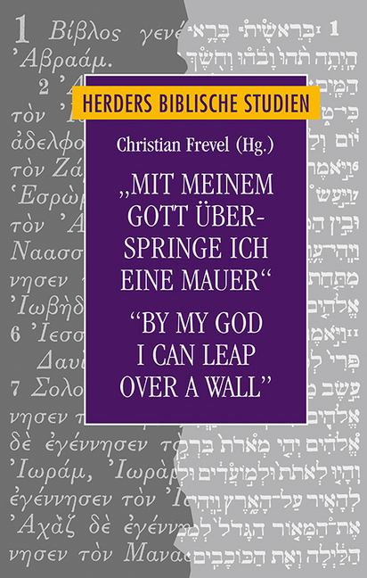 Cover: 9783451398001 | "Mit meinem Gott überspringe ich eine Mauer"/"By my God I can leap...
