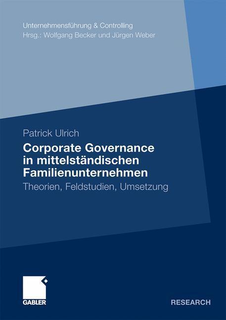 Cover: 9783834923851 | Corporate Governance in mittelständischen Familienunternehmen | Ulrich