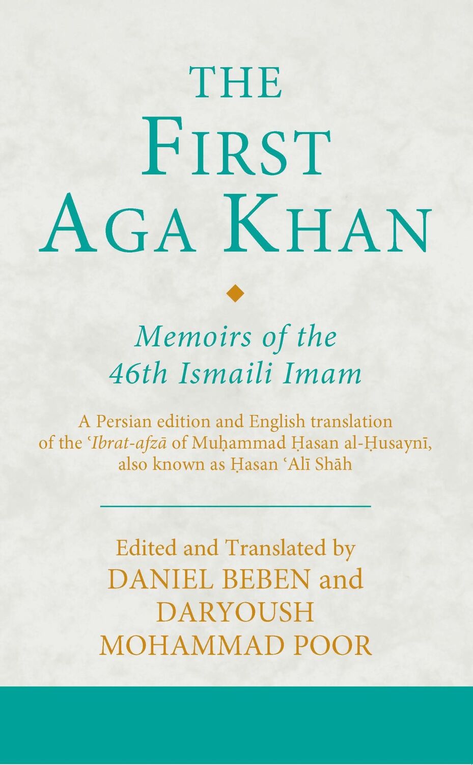 Cover: 9781788315050 | The First Aga Khan: Memoirs of the 46th Ismaili Imam | Poor (u. a.)