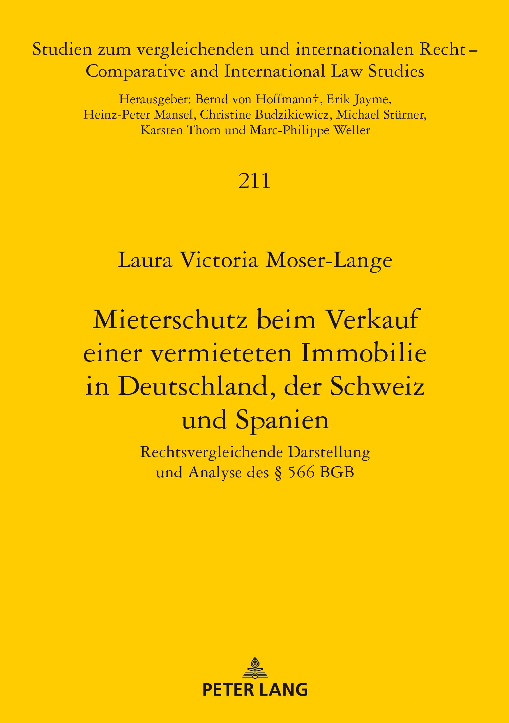 Cover: 9783631844847 | Mieterschutz beim Verkauf einer vermieteten Immobilie in...